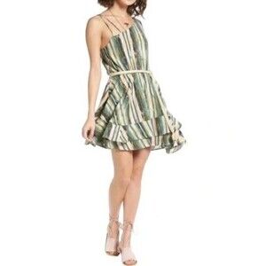 Free People Heart Shaped Dress Fit&Flare sz XS Boho Coastal Cowgirl Sundress